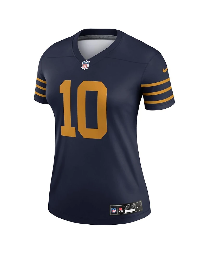 Nike Women's Jordan Love Navy Green Bay Packers The 1923 Classic Legend Player Dri-fit Top