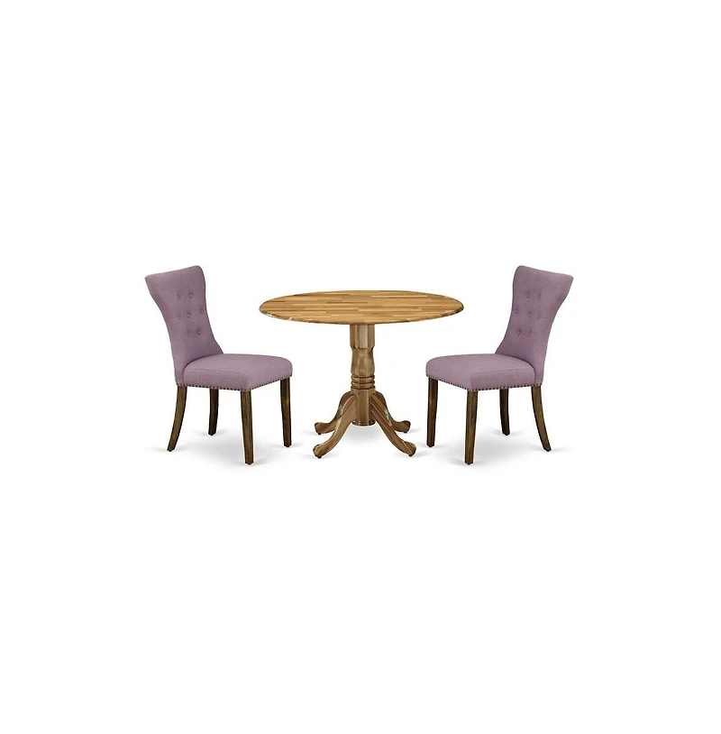 East West Furniture Dining Room Set Natural