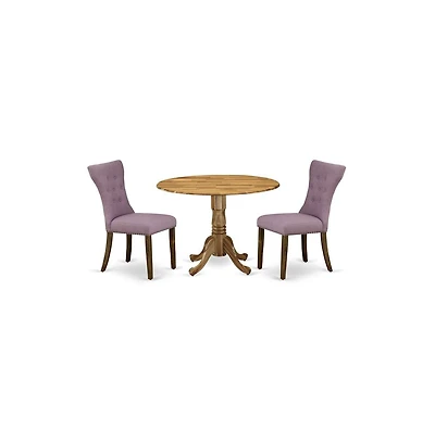 East West Furniture Dining Room Set Natural