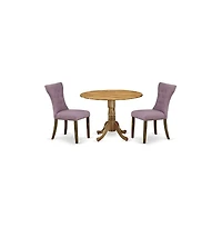 East West Furniture Dining Room Set Natural
