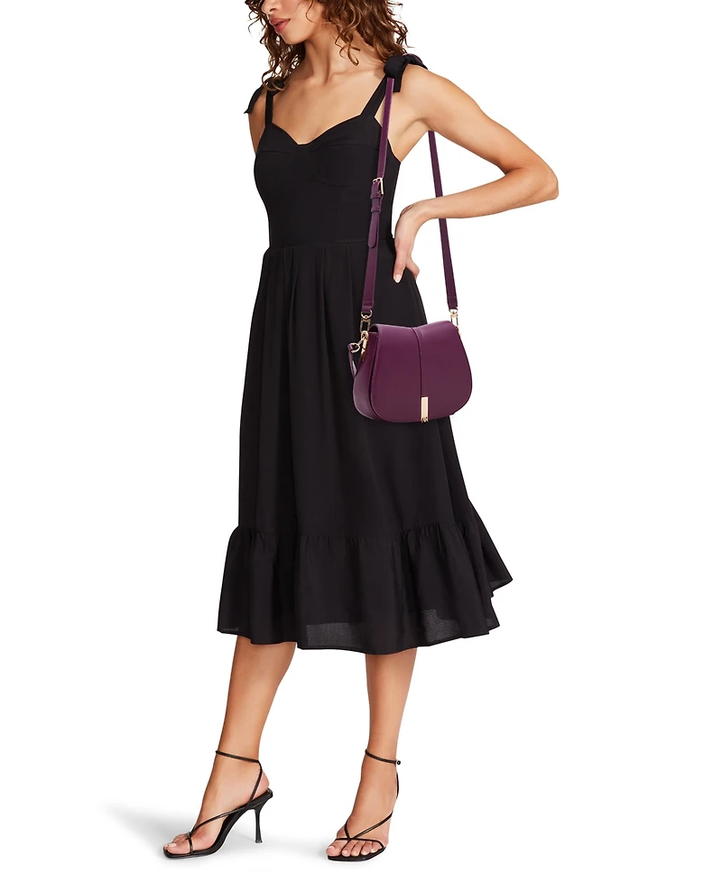 Anne Klein Convertible Strap Small Saddle Bag