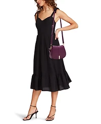 Anne Klein Convertible Strap Small Saddle Bag