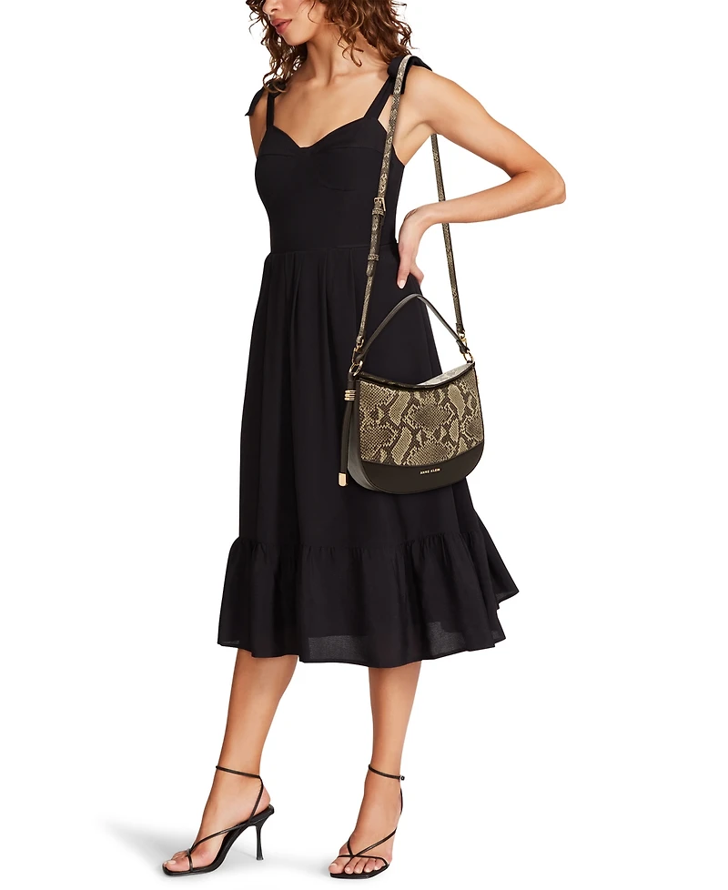Anne Klein Convertible Strap Small Hobo Bag