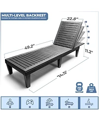 Sorbus Outdoor Chaise Lounge Chair