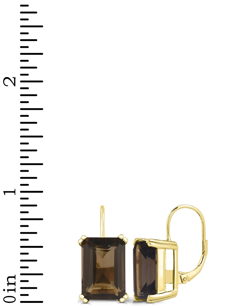 Onyx Leverback Hoop Earrings 14k Gold-Plated Sterling Silver