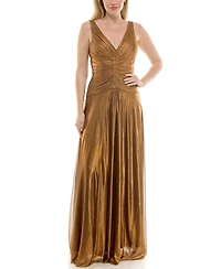 Taylor Women's Drop Waist V-Neck Dress