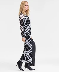 I.n.c. International Concepts Women's Side-Ruched Maxi Dress, Macy's Exclusive
