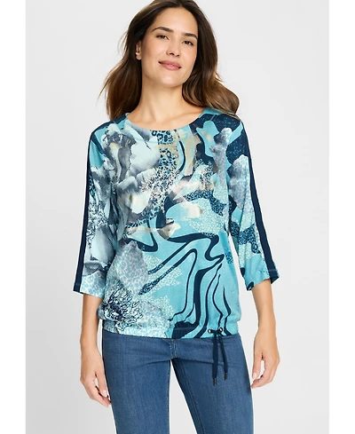 Olsen Women's Panneaux Print T-Shirt