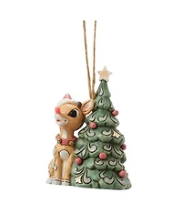 Jim Shore Woodland Rudolph with Tree Hanging Ornament