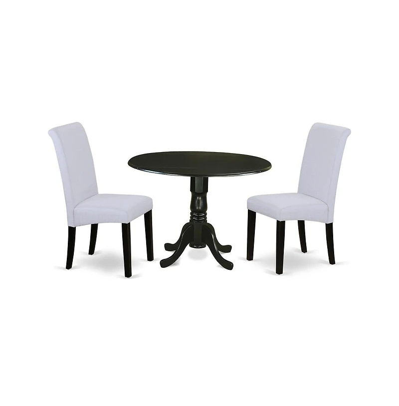 East West Furniture Dining Room Set Black
