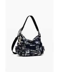 Desigual Women's Medium newspaper shoulder bag