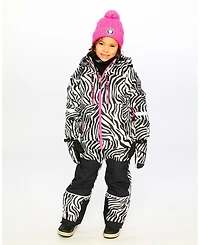 Deux par Girl Winter Mittens Teknik Zebra Print - Toddler|Child