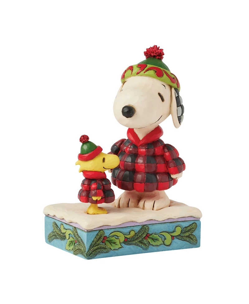 Jim Shore Snoopy and Woodstock Puffer Figurine