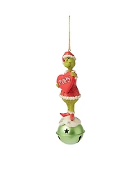 Jim Shore Grinch on Bell Dated 2025 Ornament