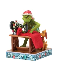 Jim Shore Grinch Sewing Santa Figurine