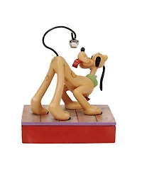 Jim Shore Pluto Christmas Bell on Tail Figurine