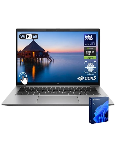 Hp ZBook Firefly 14" Business Mobile Workstation Laptop Intel Core Ultra 7 165H 32GB Ram Nvidia Rtx A500 512GB Ssd Storage Windows 11 Pro Fhd+ 60