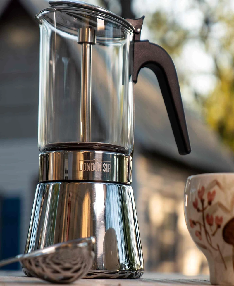London Sip Stainless Steel 9-Cup Espresso Maker