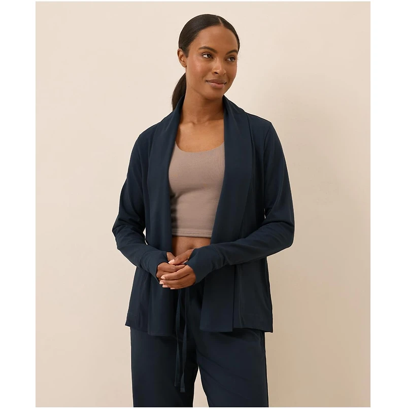Pact Luxe Stretch Jersey Swing Cardigan
