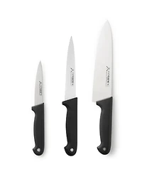 Cat Cora Cutlery-Pro 3-Piece Soft-Grip Handle Chefs Knives Set