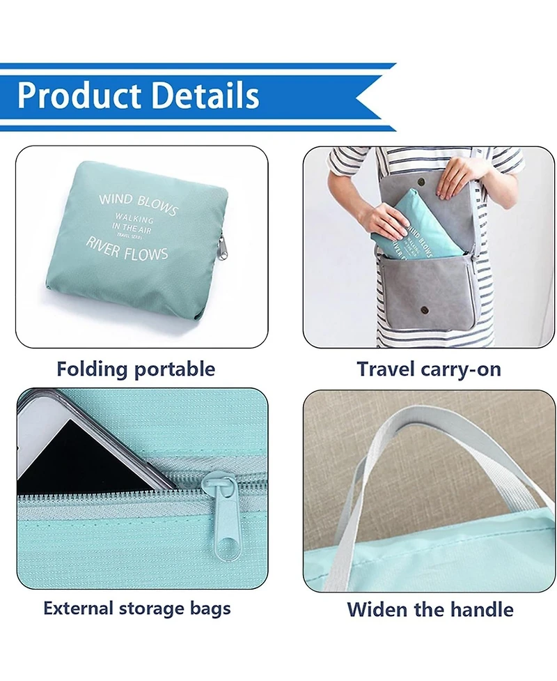 Urtala Foldable Travel Duffel Bag Tote Carry on Luggage Bag Spirit Airlines Personal item Sports Gym Bag Water Resistant Weekender Overnight Bags for