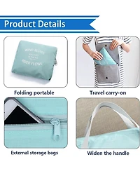 Urtala Foldable Travel Duffel Bag Tote Carry on Luggage Bag Spirit Airlines Personal item Sports Gym Bag Water Resistant Weekender Overnight Bags for