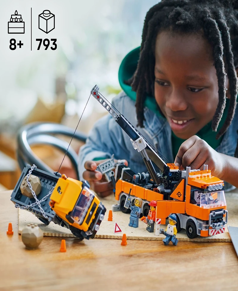 Lego City Heavy-Duty Recovery Tow Truck with Crane 60467 Toy Building Set, 793 Pieces