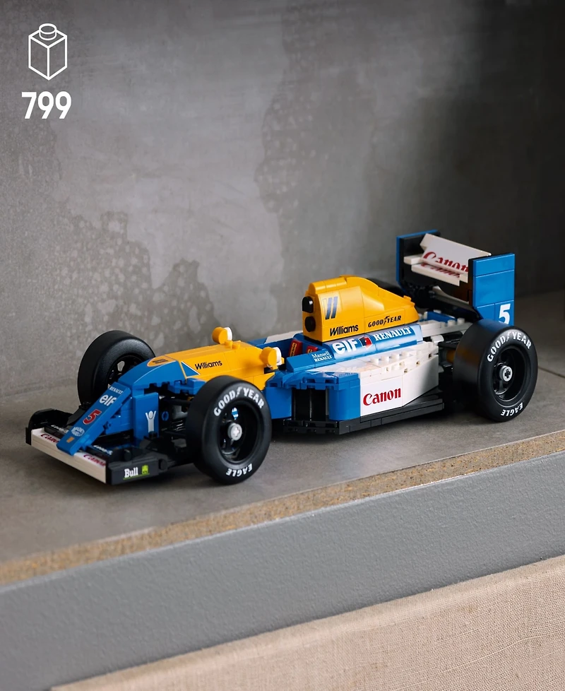 Lego Icons Williams Racing FW14B and Nigel Mansell Model Car Set 10353, 799 Pieces