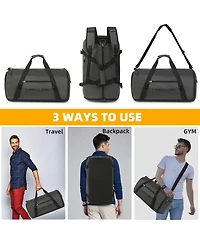 Urtala 45L Duffel Bag for Men Women Large Travel Duffel Bag Convertible Backpack with Shoe Compartment Weekender Overnight Backpack for Sports,Outdoor