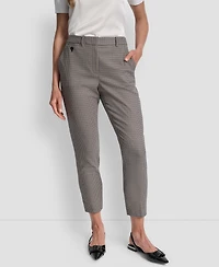 Dkny Petite Houndstooth Ankle Pants