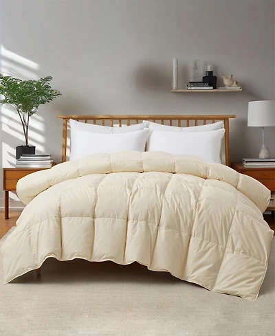 Unikome Luxurious Comfort Cotton Goose Down Feather Comforter