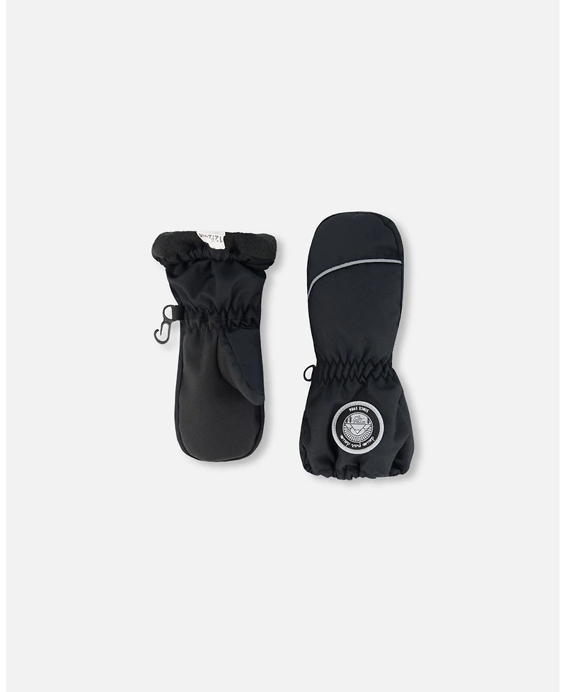 Deux par Kids Unisex Winter Mittens Play Black