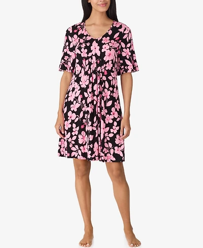 Ellen Tracy Women's V-Neck Flutter Sleeve Tunic