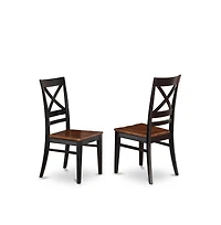 East West Furniture 5 Pc Kitchen Table set-Dining Table and 4 Wooden Kitchen Chairs