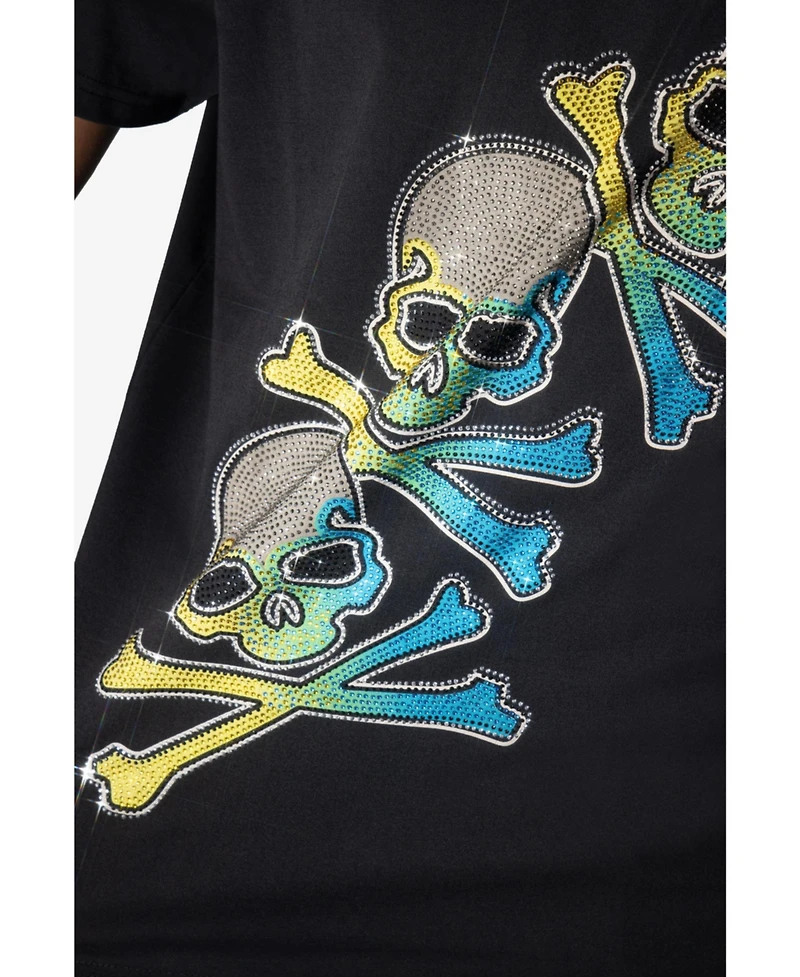 Heads Or Tails Men's Rhinestone Graphic T-Shirt