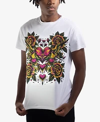 Heads Or Tails Men's Rhinestone Graphic T-Shirt