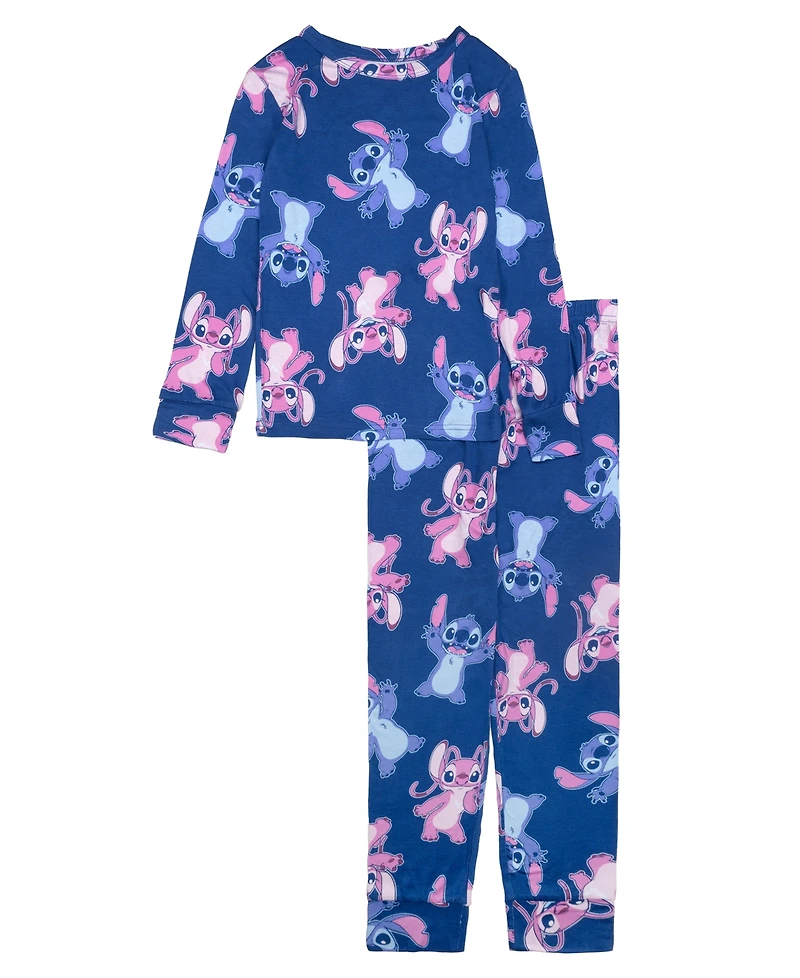 Ame Big Girls 2-Piece Lilo & Stitch Tight Fit Top and Pant Set