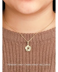 Devata Clover Heart Pendant in 14K Gold, approx. 2.0 grams