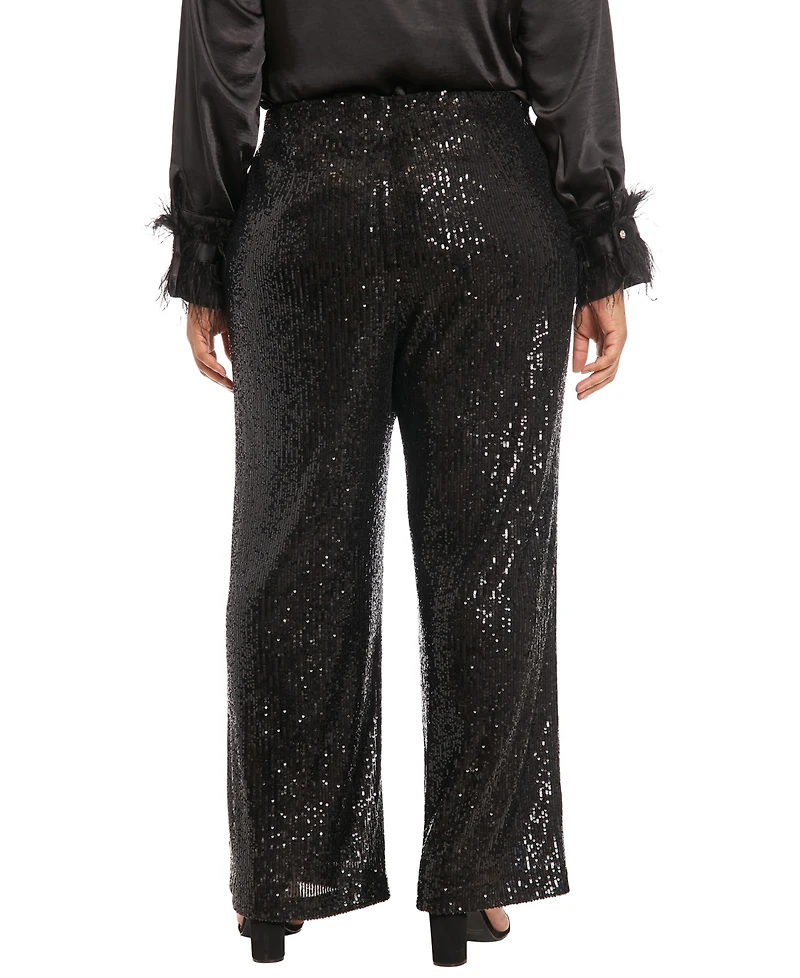 Muse Plus Sequin Pull On Pants