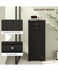 Homcom Tilt Out Laundry Hamper, Laundry Hamper Cabinet with Drawer,