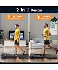 Akiudex Under Desk Walking Pad Treadmill for Home/Office with Watch-Style Remote Control
