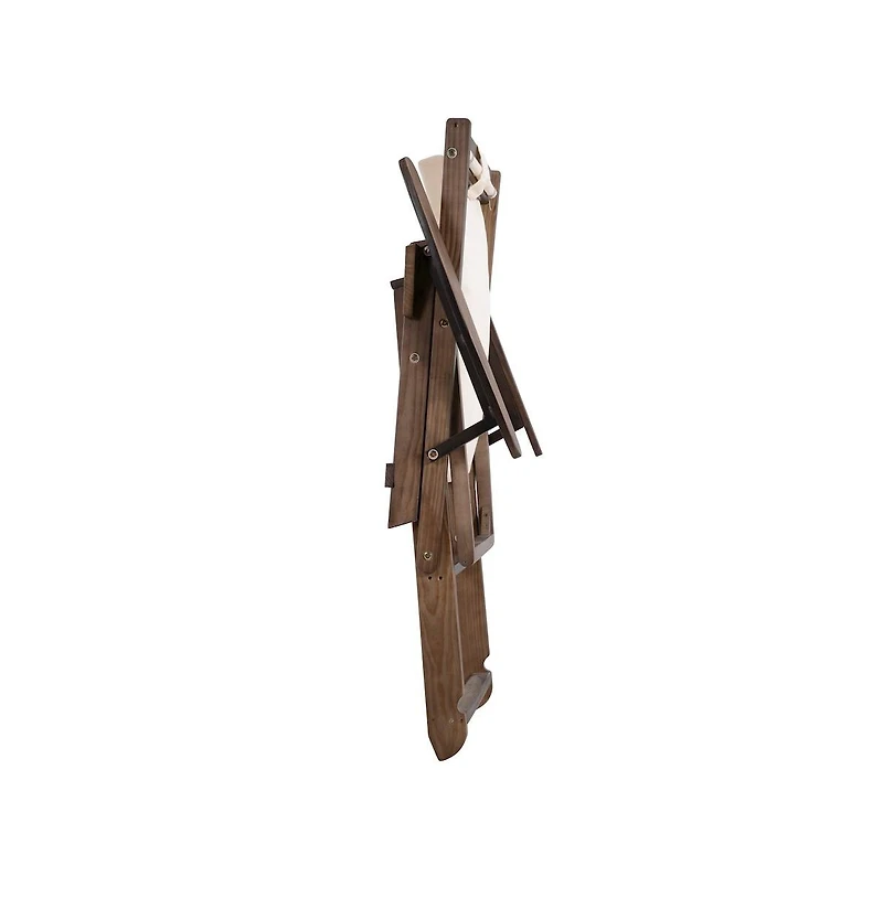 Jiallo Canvas Sling Chair With Cup And Wine Holder And End Table