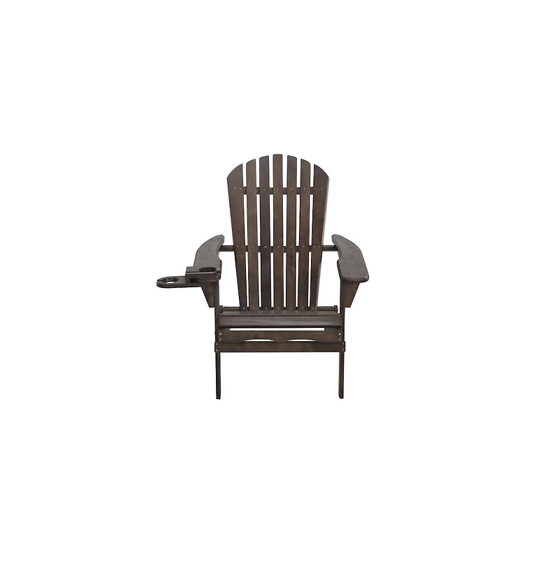 Jiallo Foldable Adirondack Chair With Cup Holder Conversation Set