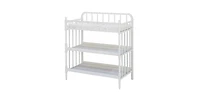 Slickblue Wood Changing Table with 1-Inch Waterproof Pad for Baby Diapering and Nursery Use