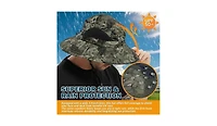 Multijoy Wide Brim Sun Hat, Upf 50+ Uv Protection Waterproof Packable Bucket Hat for Men & Women