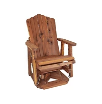 American Furniture Classics Cedar Adirondack Swivel Glider
