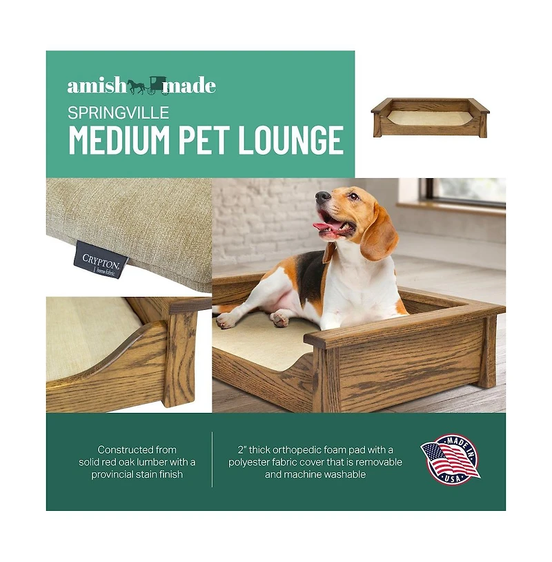 American Furniture Classics Springville Medium Pet Lounge