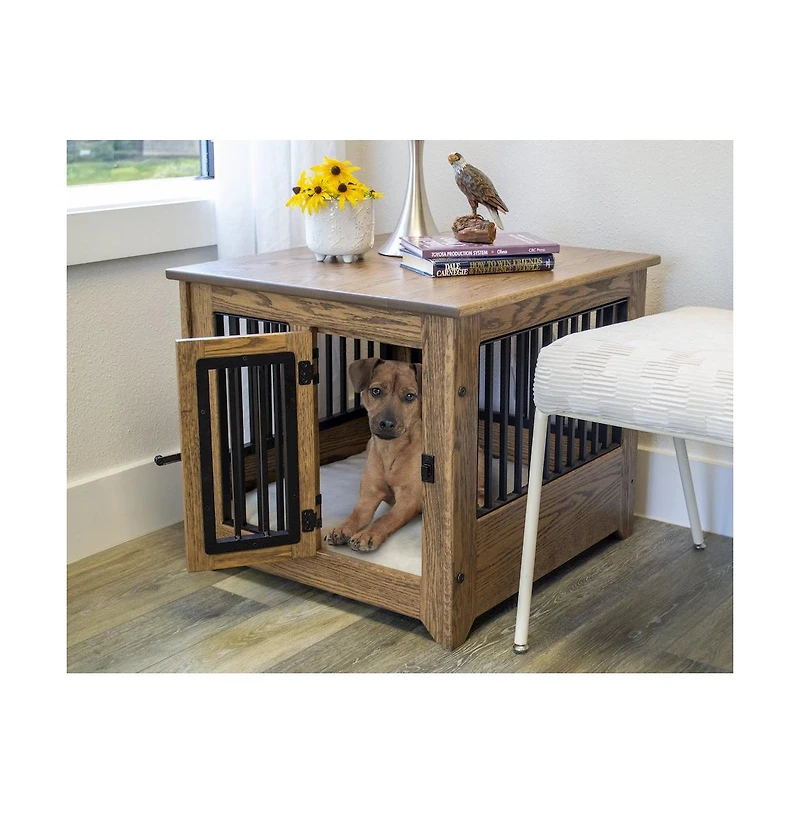 American Furniture Classics Pet Cabinet With Powder Coated Aluminum Grates & Pad