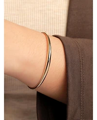 Devata Dome Bangle Bracelet in 14K Gold, Fits Small Wrist, approx. 3.6 grams