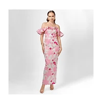Bariano Women's Jacquie Off Shoulder Midaxi